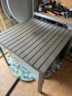 Tuintafel 80x80 met brandplekjes - Gebruikt, Ophalen, Gebruikt, Vierkant, Metaal