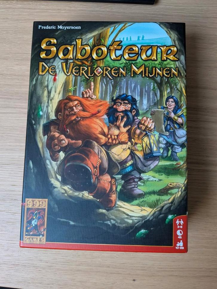 Saboteur: De Verloren Mijnen - Zo goed als nieuw!, Hobby en Vrije tijd, Gezelschapsspellen | Bordspellen, Zo goed als nieuw, Vijf spelers of meer