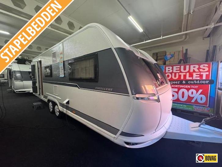 Hobby Excellent 650 UMFE UKFE STAPELBED 2020 MEGA COMPLEET!!, Caravans en Kamperen, Caravans, Bedrijf, tot en met 6, 1500 - 2000 kg
