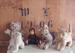 5 x steiff, beer,aap,kat,hond en zeeleeuw, Antiek en Kunst, Antiek | Speelgoed, Ophalen of Verzenden