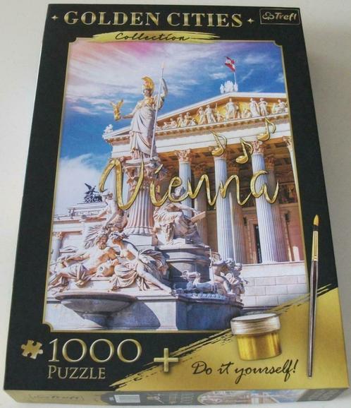 Puzzel *** GOLDEN VIENNA *** 1000 stukjes Golden Cities Col., Hobby en Vrije tijd, Denksport en Puzzels, Zo goed als nieuw, Legpuzzel