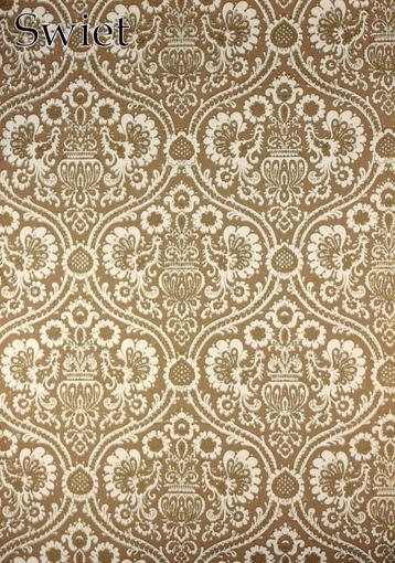 6648 klassiek barok vintage wallpaper bruin wit goud swiet beschikbaar voor biedingen