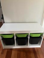 Ikea trofast opbergkast met laden wit/groen/zwart, Ophalen, Gebruikt, 100 tot 150 cm, 5 laden of meer