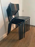 Vintage schoolstoelen, Ophalen, Gebruikt, Blauw, Vijf, Zes of meer stoelen