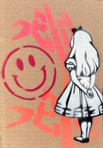 Alice lost in Wonderland. Original Stencil Art. Modern Art., Ophalen of Verzenden