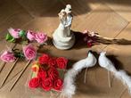 Trouwfeest taart versiering, Ophalen of Verzenden, Zo goed als nieuw, Taarten of Cupcakes, Versiering