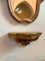 Antieke kuif spiegel set, goud, leuk voor op het toilet, Ophalen, Minder dan 100 cm