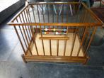 box nostalgisch vintage telraam hout, Ophalen, Gebruikt, Rechthoekig