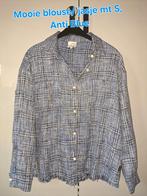 Mooie jeansblauwe blouse, AntiBlue mt S, zgan, Anti Blue, Overige kleuren, Ophalen of Verzenden, Zo goed als nieuw