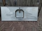 Aanrechtblad RVS wafelmotief met korfplug en waste 151x60 cm, Huis en Inrichting, Keuken | Keukenelementen, Ophalen, Gebruikt