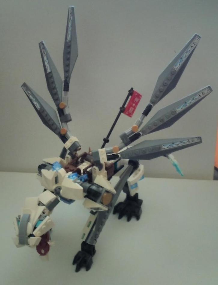 Lego Ninjago 70748 Titanium dragon set niet compleet, Verzamelen, Overige Verzamelen, Zo goed als nieuw, Ophalen of Verzenden