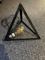 Industriële schemerlamp, Huis en Inrichting, Lampen | Tafellampen, Ophalen of Verzenden, Metaal, Minder dan 50 cm
