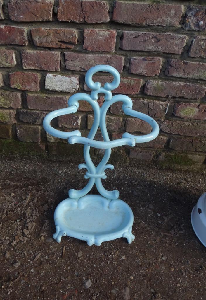emaillen paraplubak geëmailleerde, Antiek en Kunst, Curiosa en Brocante, Ophalen