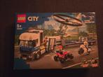 Lego politie helikopter transport, Kinderen en Baby's, Speelgoed | Duplo en Lego, Ophalen of Verzenden, Zo goed als nieuw