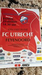 Oud wedstrijd affiche raamposter fc Utrecht Feyenoord, Ophalen of Verzenden, Zo goed als nieuw, F.C. Utrecht, Poster, Plaatje of Sticker