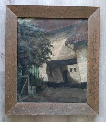 George Tielens (1888-1950) Boerderij met boom en varkenskot beschikbaar voor biedingen