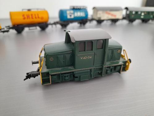 FLEISCHMANN treinen, spoor en diverse decor., Hobby en Vrije tijd, Modeltreinen | H0, Zo goed als nieuw, Gelijkstroom, Fleischmann