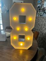 Cijfer 8 met lampjes - Verjaardag decoratie, Ophalen, Zo goed als nieuw, Versiering