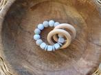 bijtring baby blue met of zonder naam €9,95, Ophalen of Verzenden, Nieuw, Kraamcadeau