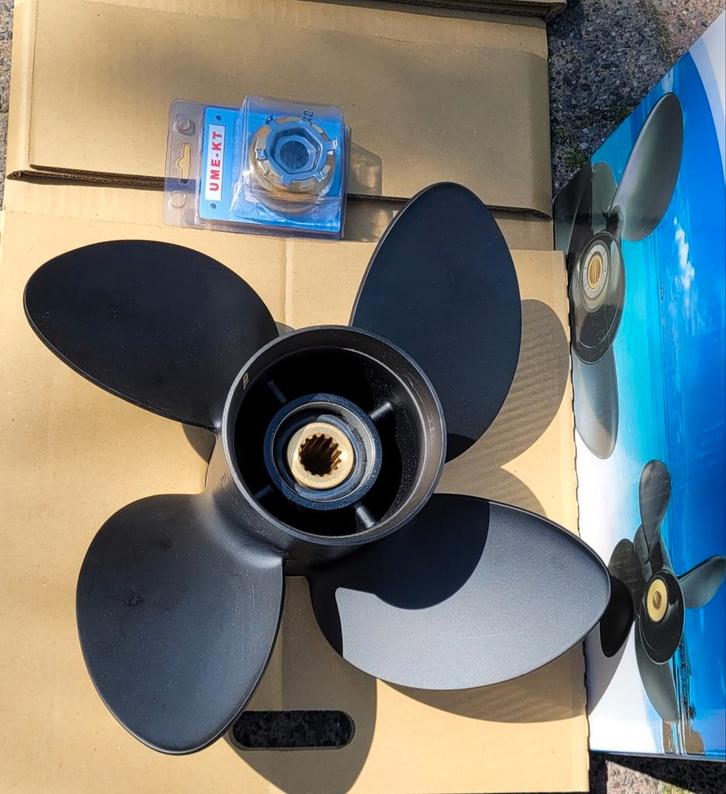 Solas Amita 4 blads propeller ongebruikt, met Fabriek Garant, Watersport en Boten, Bootonderdelen, Zo goed als nieuw, Motor en Techniek