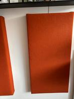 Twee Geluidsdempende panelen terracotta/oranje, Overige materialen, 100 tot 150 cm, Zo goed als nieuw, Minder dan 25 cm