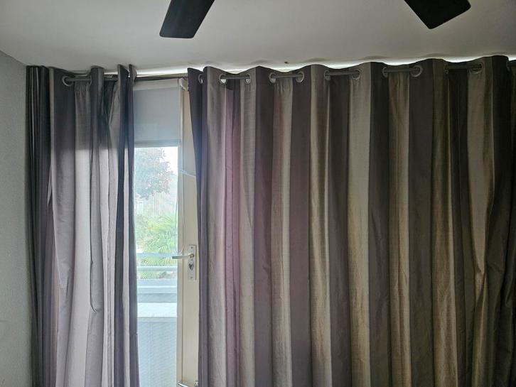 Gordijnen 280x240cm incl. ophangsysteem - weinig gebruikt, Huis en Inrichting, Stoffering | Gordijnen en Lamellen, Zo goed als nieuw