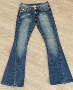TRUE RELIGION Mooie Flared Jeans met strass , mt 29, Blauw, W28 - W29 (confectie 36), Zo goed als nieuw, Ophalen