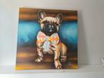 Schilderij Franse bulldog, Huis en Inrichting, Woonaccessoires | Schilderijen, Tekeningen en Foto's, Ophalen, Zo goed als nieuw