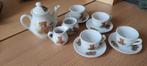 Douwe egberts kinderservies met beertje, Verzamelen, Ophalen of Verzenden, Gebruikt, Kop en/of schotel