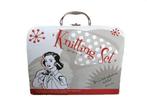 NIEUW Koffertje Knitting Set retro - retro brei koffertje, Hobby en Vrije tijd, Breien en Haken, Ophalen of Verzenden, Nieuw, Breien