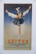 Schaatsposter Ruiter, Ophalen of Verzenden, Gebruikt, Reclamebord