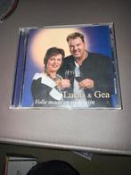 Lucas & Gea - Volle Maan en Rode Wijn CD, Cd's en Dvd's, Ophalen of Verzenden, Zo goed als nieuw, Levenslied of Smartlap
