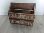 houten krantenbak & tijdschriften, Huis en Inrichting, Woonaccessoires | Krantenbakken en Lectuurbakken, Ophalen of Verzenden