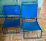 2 inklapbare lage Campingstoeltjes, Caravans en Kamperen, Kampeermeubelen, Ophalen, Gebruikt, Campingstoel