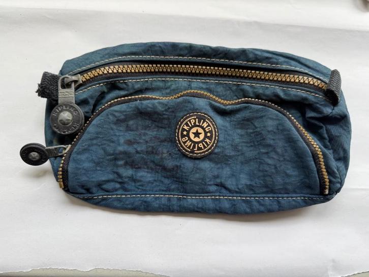 Kipling Etui / Pennenzak met Rits - Blauw, Diversen, Schoolbenodigdheden, Gebruikt, Ophalen of Verzenden