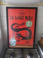 Kuifje Poster De blauwe Lotus - Le Lotus Bleu -, Verzamelen, Stripfiguren, Ophalen, Kuifje, Gebruikt, Plaatje, Poster of Sticker