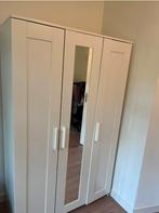 2x Brimnes kledingkast 3 doors wardrobe spiegel Ikea wit, Ophalen, 100 tot 150 cm, Zo goed als nieuw, 150 tot 200 cm