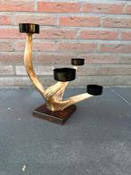 Geweikandelaar.gewei.edelhert.damhert.geweien.waxinelichtjes, Ophalen of Verzenden, Nieuw, Overige materialen, Minder dan 25 cm