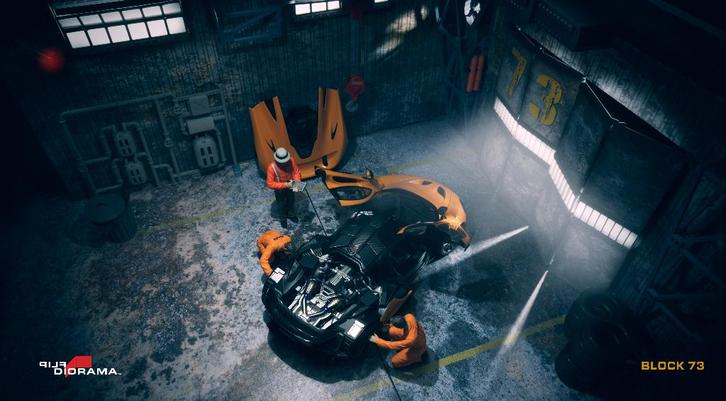 FLIPDIORAMA ECO 015 " BLOCK 73 NIEUW!!!! KORTING MODUS 1:18, Hobby en Vrije tijd, Modelbouw | Figuren en Diorama's, Nieuw, Diorama