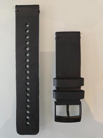 Suunto D5 Strap Bandje zwart leer 24mm Black Leather Strap beschikbaar voor biedingen