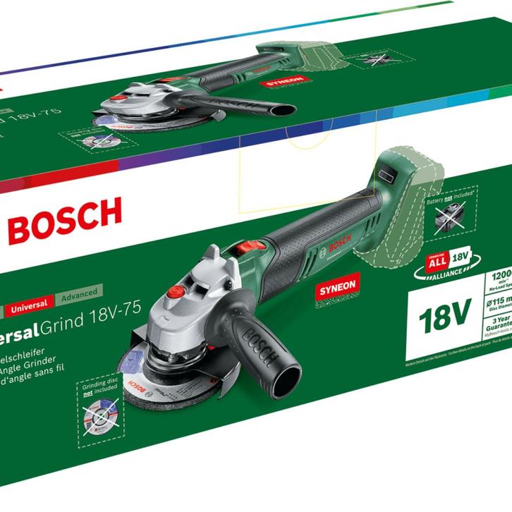 Bosch Universal Grind 18V-75 - Nieuw, Doe-het-zelf en Verbouw, Gereedschap | Slijpmachines, Nieuw