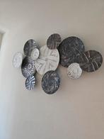 Muurdecoratie met metalen cirkels, Ophalen, Zo goed als nieuw