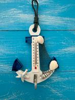 Griekse thermometer met schelpen en visnet Nieuw  - O-4, Ophalen of Verzenden, Nieuw, Binnenthermometer
