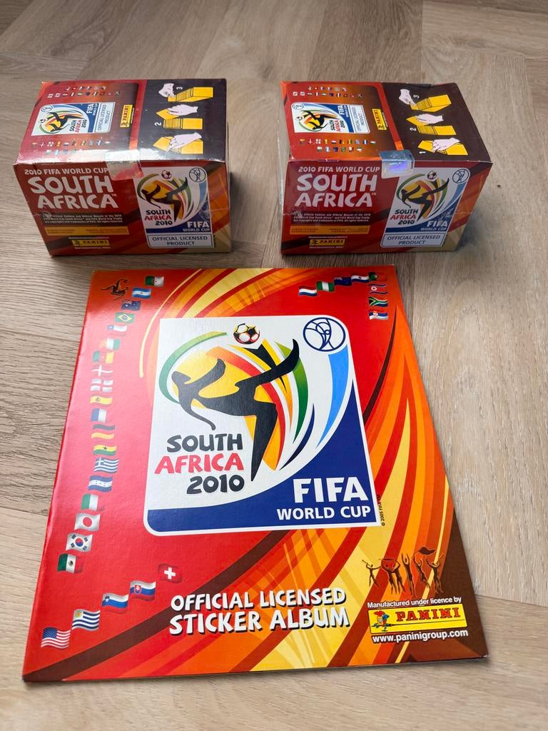 Panini WK 2010 Boxen + Leeg Album, Ophalen of Verzenden, Nieuw