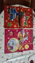 2 disney kerst kadotassen Cars en prinsessen. Samen 3 euro., Ophalen of Verzenden, Gebruikt