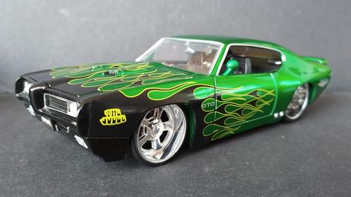 Pontiac GTO Judge 1:24 Jada Bigtime Muscle Pol, Hobby en Vrije tijd, Modelauto's | 1:24, Nieuw, Auto, Jada, Verzenden