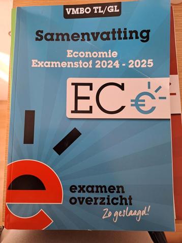 Economie examenstof 2024/2025 samenvatting vmbo TL/GL beschikbaar voor biedingen