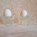 Set van 2 vintage eierdopjes glas kipvorm WMF, Antiek en Kunst, Antiek | Glas en Kristal, Ophalen of Verzenden