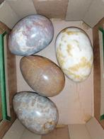 Diverse natuurstenen eieren,17cm hoog, Ophalen of Verzenden