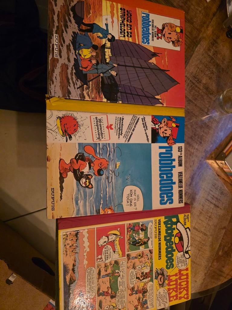3x Robbedoes verzamelalbums 1978-1979, Meerdere stripboeken, Ophalen of Verzenden, Gelezen, Diverse